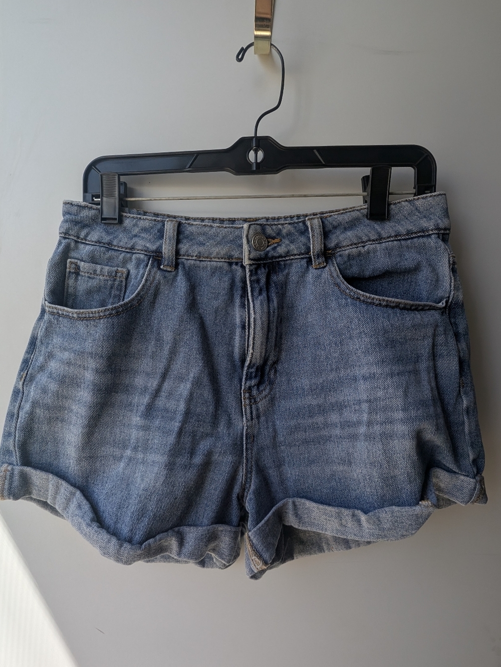 PacSun-Mom Short-Classic Denim Roll-Hem Women’s Shorts - Blue